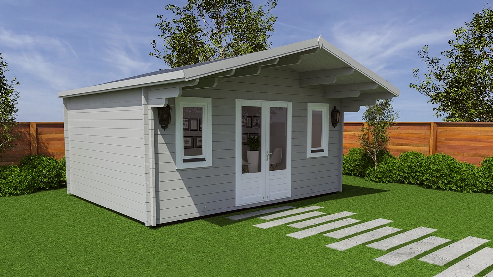 Maximising Small Gardens with Compact Log Cabins